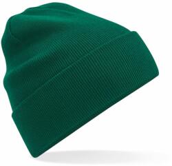 Beechfield Fes din bumbac organic cu manșetă - Verde de sticlă (B45N-1000322741)