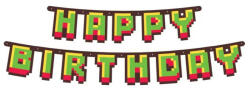Game On Happy Birthday felirat 160 cm (MLG140323)