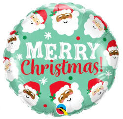 Godan Merry Christmas Santas, Télapók fólia lufi 46 cm (MLG315601)