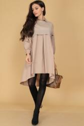 RohBoutique Rochie Oversize Roh DR4501 Camel cu top tricotat
