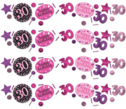 Amscan Confetti roz sclipici 30