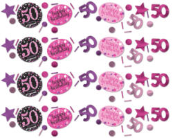 Amscan Confetti roz sclipici 50