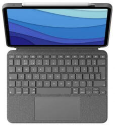 Logitech Combo Touch cu tastatura pentru iPad Pro 1/2/3th gen de 11inch, Layout UK, Oxford Grey (920-010148) - pcone