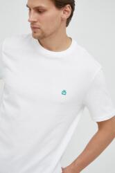 United Colors of Benetton pamut póló fehér, sima - fehér S - answear - 8 090 Ft