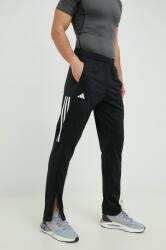 Adidas edzőnadrág fekete, férfi, nyomott mintás, HT7180 - fekete S