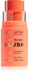 Makeup Revolution Fast Base balsam tonic pentru buze si obraji culoare Peach 14 g