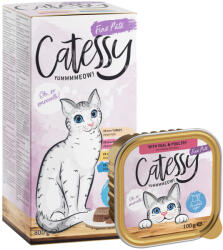 Catessy 8x100g Catessy finom pástétom vegyes csomag nedves macskatáp