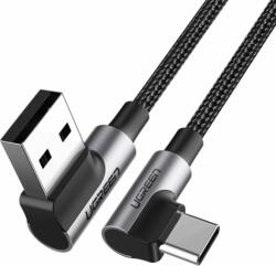 UGREEN US176 USB-A apa - USB-C apa 2.0 Adat és töltőkábel - Fekete (0.5m) (20855)