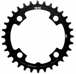 Sunrace CRMX04 első lánckerék 32T, 4x104 mm (szimmetrikus), 1x10-12s, narrow-wide, alumínium, fekete