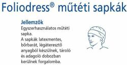 HARTMANN Foliodress nem streil műtéti sapka Form plus Comfort 60db