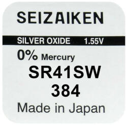  392 / 384 ezüst-oxid gombelem (SR41)