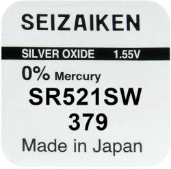  379 ezüst-oxid gombelem (SR521)
