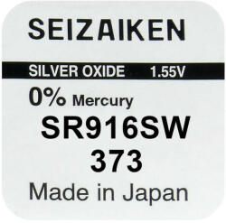  373 ezüst-oxid gombelem (SR916)
