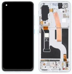 NBA001LCD101120434 Asus Zenfone 8 ZS590KS ezüst OLED LCD kijelző érintővel kerettel előlap (NBA001LCD101120434)