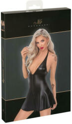  Noir - kigyóbőrmintás felsős miniruha (fekete) - erotikashow