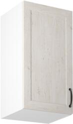 TEMPO KONDELA Felsőszekrény, fehér/északi sosna, balos, ROYAL G40