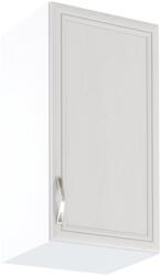 TEMPO KONDELA Felsőszekrény G40, jobbos, fehér/sosna Andersen, SICILIA