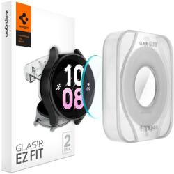 Samsung Galaxy Watch 5 Pro SM-R925F, Kijelzővédő fólia, ütésálló fólia (az íves részre is! ), Tempered Glass (edzett üveg), Spigen Ez Fit, Clear, 2 db / csomag