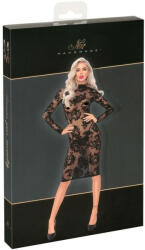Noir - rózsás, hosszúujjú ruha (fekete) - shop