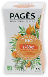 Pagès Ceai BIO detoxifiere (rozmarin, frasin, aroma de mandarine) Pages