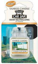 Yankee Candle Aromatizator auto - Yankee Candle Car Jar Ultimate Clean Cotton