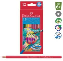 Faber-Castell Faber-Castell: Színes aquarell ceruza készlet, ecsettel - 12 db-os FC114413 (FC114413)