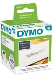 DYMO Etikett, LW nyomtatóhoz, 28x89 mm, 130 db etikett, DYMO S0722370 (S0722370)