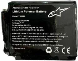 Alpinestars Battery For HT Heat Tech Gloves Black Csak egy méret Motoros kesztyűk