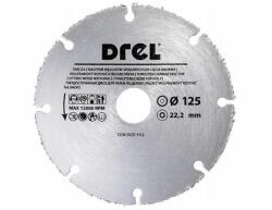 Drel Disc diamantat segmentat, lemn, taiere uscata, 125 mm/22.2 mm, Drel (CON-DCT-1112)