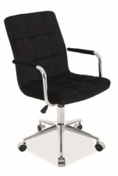  Fekete irodai szék Q-022 VELVET
