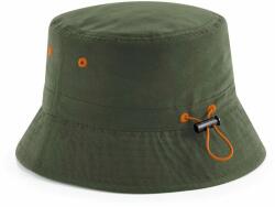 Beechfield Pălărie bucket hat din poliester reciclat - Măslin | S/M (B84R-1000327505)