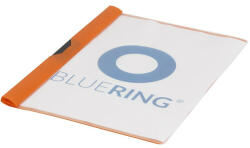 BLUERING Gyorsfűző klip mappa A4, műanyag 60laphoz fém klippes Bluering® narancssárga (894410) - bestoffice