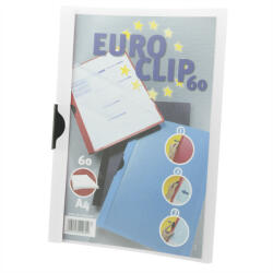 DURABLE Klipp mappa A4, 60lap Durable Euroclip fehér (201602) - bestoffice