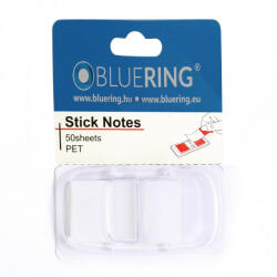 Bluering Jelölőcímke 25x45mm, 50lap, műanyag Bluering® fehér - bestoffice