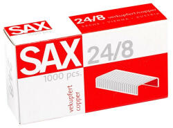 Sax Tűzőkapocs, 24/8, réz, Sax (7330002000) - bestoffice