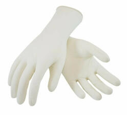 GMT Gumikesztyű latex púderes L 100 db/doboz, GMT Super Gloves fehér - bestoffice