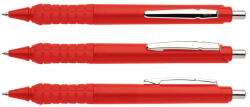 ICO Golyóstoll nyomógombos 0, 8mm, műanyag piros test Apollo K, írásszín piros (9010142015) - bestoffice