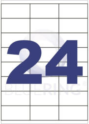 BLUERING Etikett címke, 70x35mm, 100 lap, 24 címke/lap Bluering® (ET7035) - bestoffice