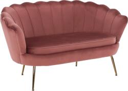 Mobikon Canapea catifea roz Noblin 132x77x76 cm (0000267587) Canapea