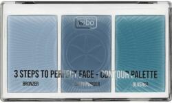 Wibo Paleta pentru contur facial - Wibo 3 Steps To Perfect Face Contour Palette New Edition 10 g