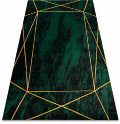 Glamour EMERALD szőnyeg 1022 glamour, elegáns geometriai, márvány üveg zöld / arany 180x270 cm (AF402)