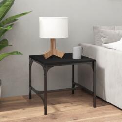 vidaXL fekete szerelt fa kisasztal 40x40x35 cm (819402) - vidaxl