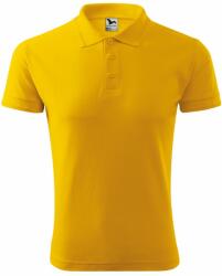 MALFINI Férfi galléros póló Pique Polo - Sárga | 3XL (2030418)