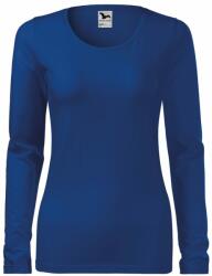 MALFINI Tricou pentru femei cu mânecă lungă Slim - Albastru regal | XL (1390516)
