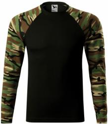 MALFINI Tricou camuflaj cu mâneci lungi Camouflage LS - Camuflaj maro | XXL (1663317)