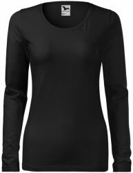 MALFINI Tricou pentru femei cu mânecă lungă Slim - Neagră | L (1390115)