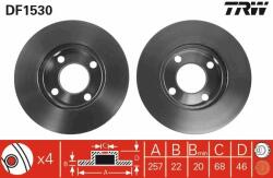 TRW Disc frana TRW DF1530 (DF1530) - automobilus