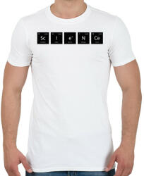 printfashion ScIeNCe - (Periódusos rendszer) - Férfi póló - Fehér (11476028)