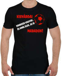 printfashion Kisvárdai drukker - Férfi póló - Fekete (11459472)