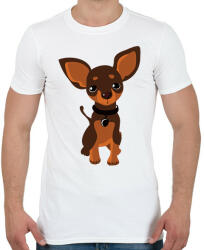 printfashion Chihuahua - Férfi póló - Fehér (10287603)